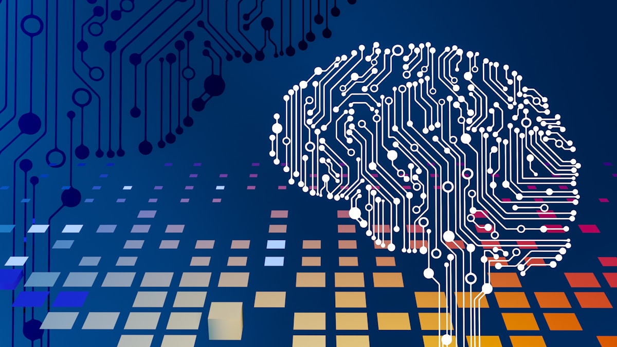 Red neuronal abstracta con nodos interconectados sobre fondo azul oscuro — metáfora visual de inteligencia artificial aplicada a ciberseguridad